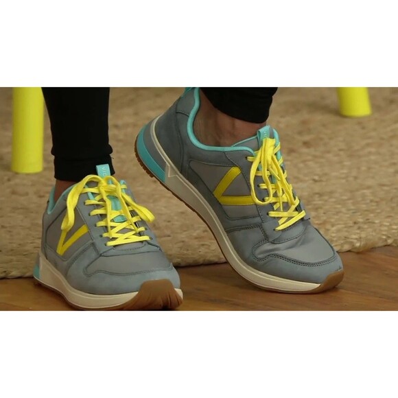 Vionic Rechelle Sneaker in Blue/Yellow Size 8 EUC!! - Picture 1 of 7